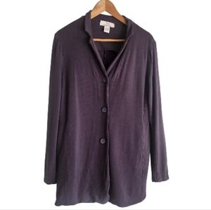Magaschoni Women's BLUE Soft Jacket Sz‎ L